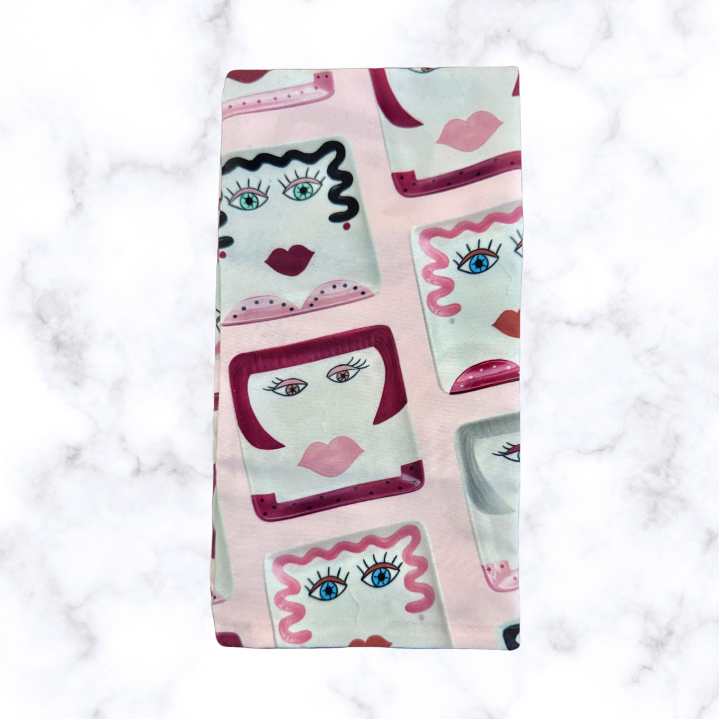 SQUARE SCARF / NAPKIN - Sisters In Pink