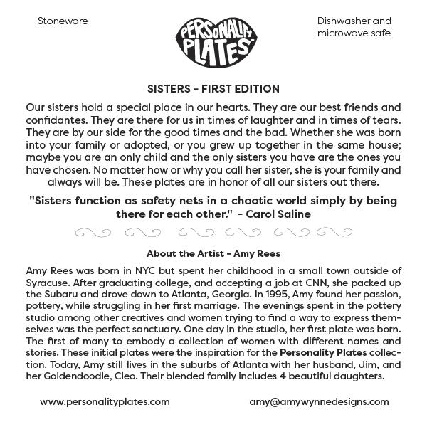 Sisters Collection - Stoneware Plates