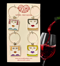 Load image into Gallery viewer, WINE GLASS CHARMS - Sisters  ON SALE

